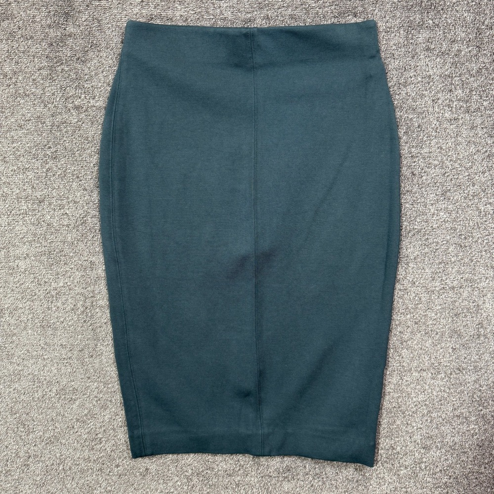 Wilfred Aritzia Pencil‎ Skirt  Womens S Dark Teal Green Ponte Knit